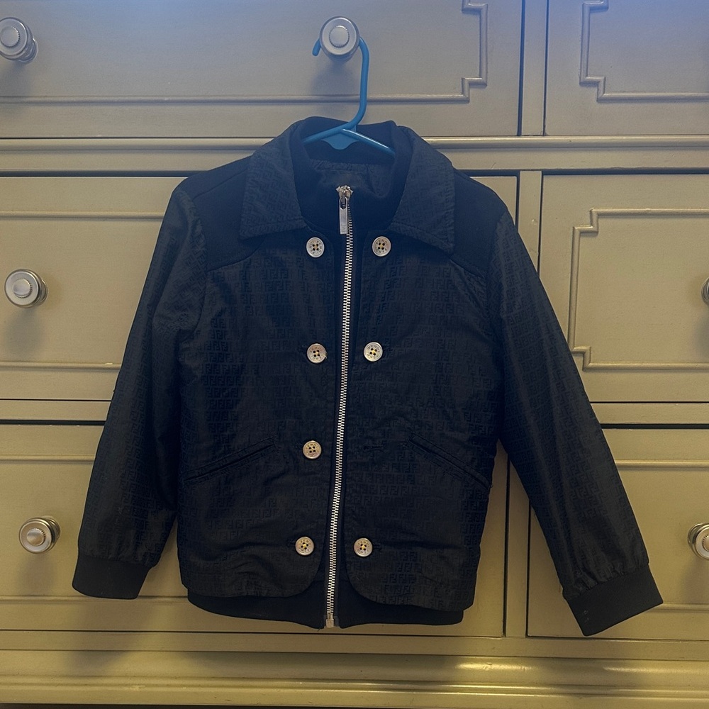 Fendi Black Kids Puffer Jacket